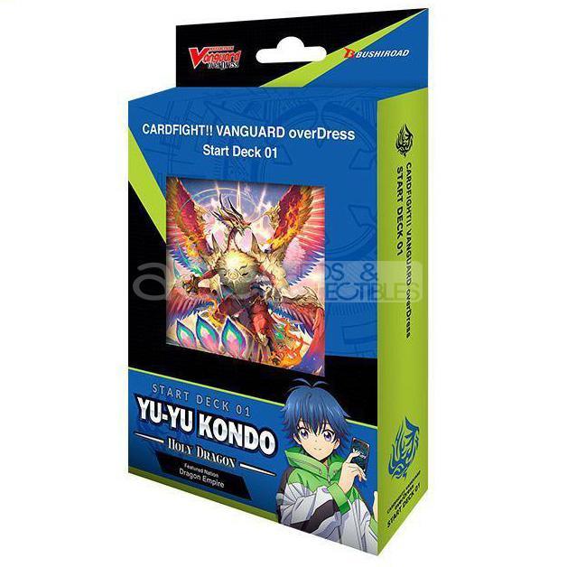 Cardfight!! Vanguard overDress Starter Deck 01, 02, 03 [VGE-D-SD01, SD02, SD03] (English)-[VGE-D-SD01] Start Deck 01 &quot;Yu-yu Kondo&quot; Holy Dragon-Bushiroad-Ace Cards &amp; Collectibles