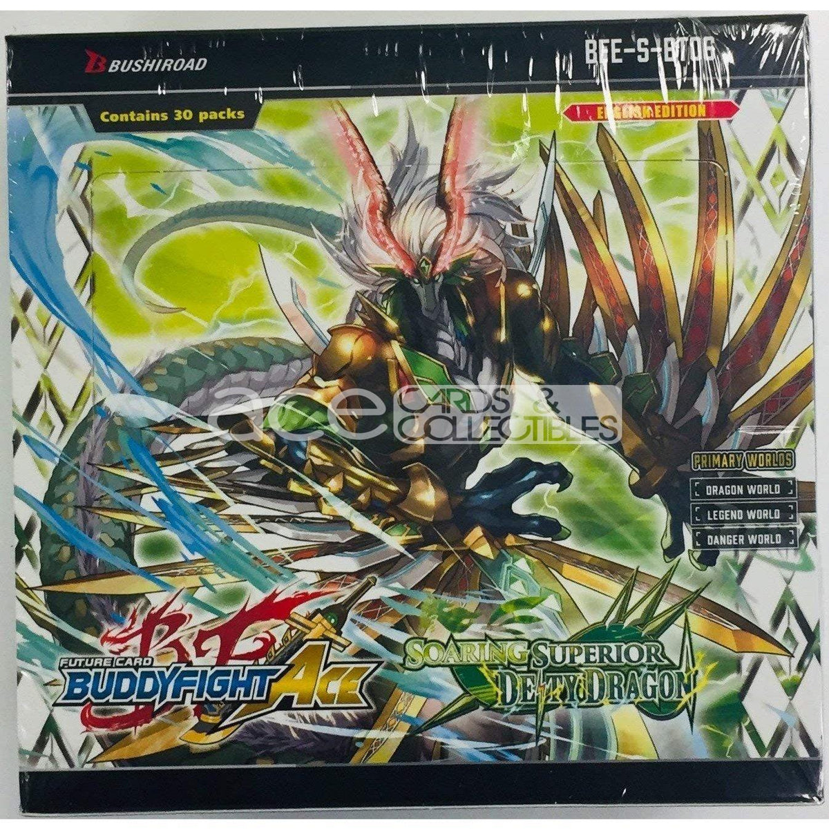 Future Card Buddyfight Ace Soaring Superior Deity Dragon [BFE-S-BT06] (English)-Booster Box (30packs)-Bushiroad-Ace Cards &amp; Collectibles