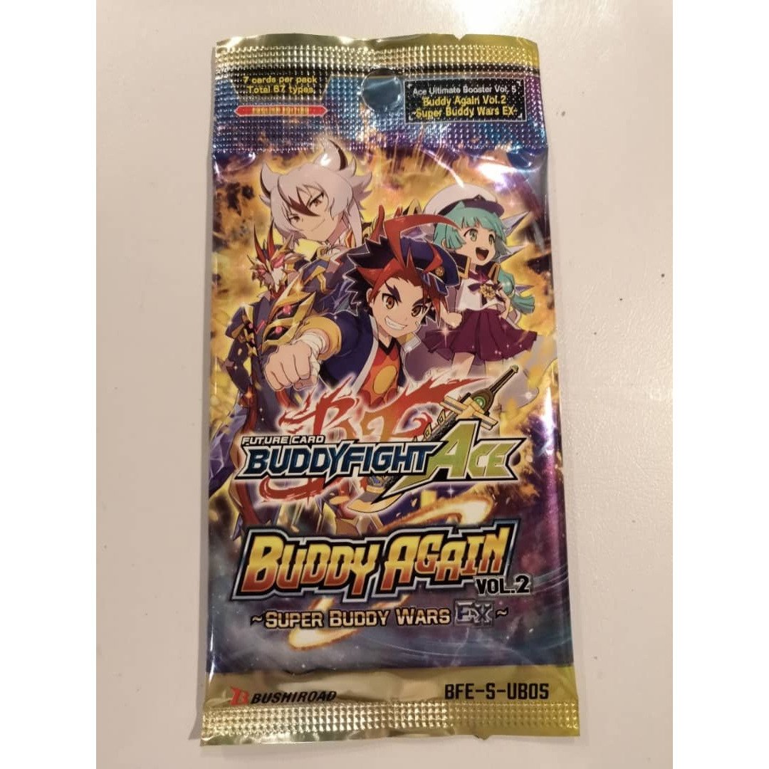 Future Card Buddyfight Ace Ultimate Booster Pack Vol. 5 : Buddy Again Vol. 2 ~ Super Buddy Wars EX ~ [BFE-S-UB05] (English)-Single Pack (Random)-Bushiroad-Ace Cards & Collectibles