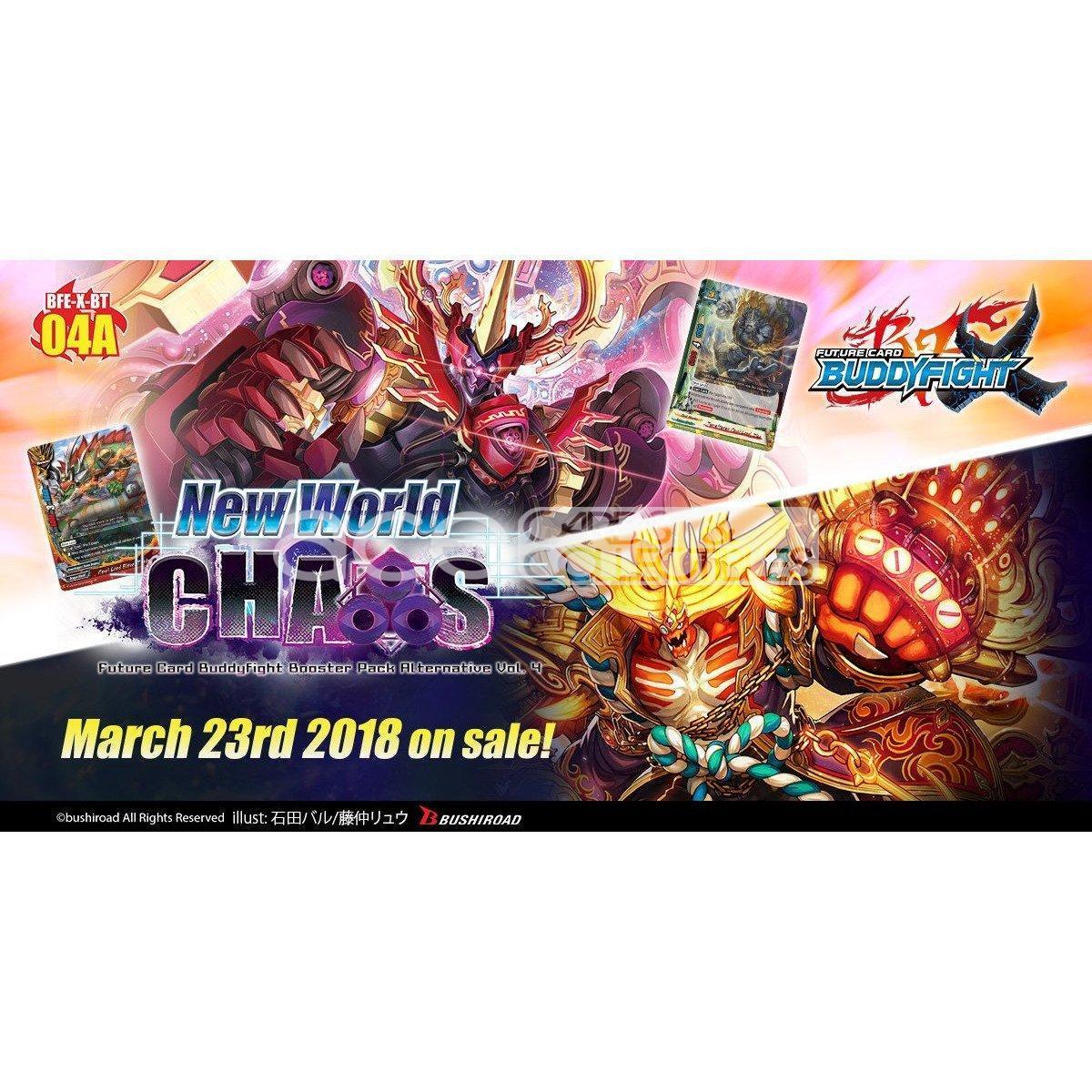 buddyfight x booster box Future Card Buddyfight X New World Chaos ( Booster Pack ) [BFE-X-BT04A