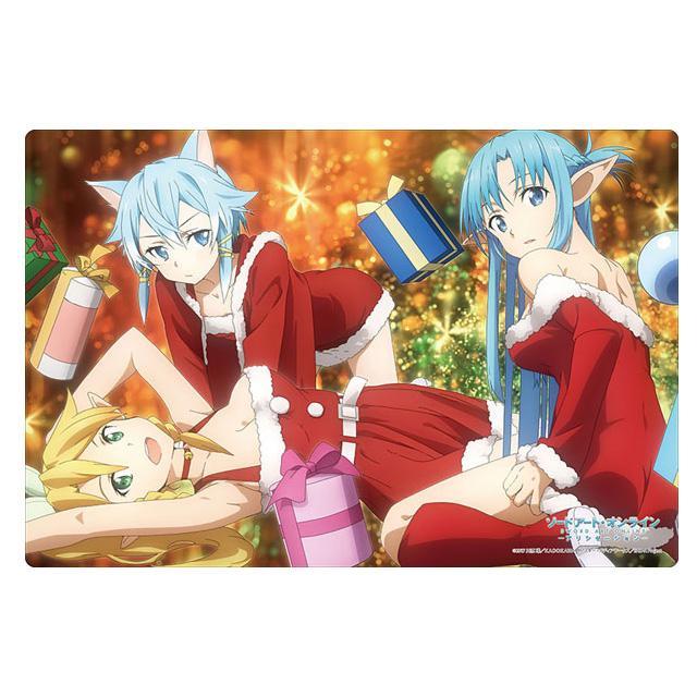 Sword Art Online Alicization "Asuna, Leafa & Sinon" Christmas ver. Playmat Vol.794-Bushiroad-Ace Cards & Collectibles