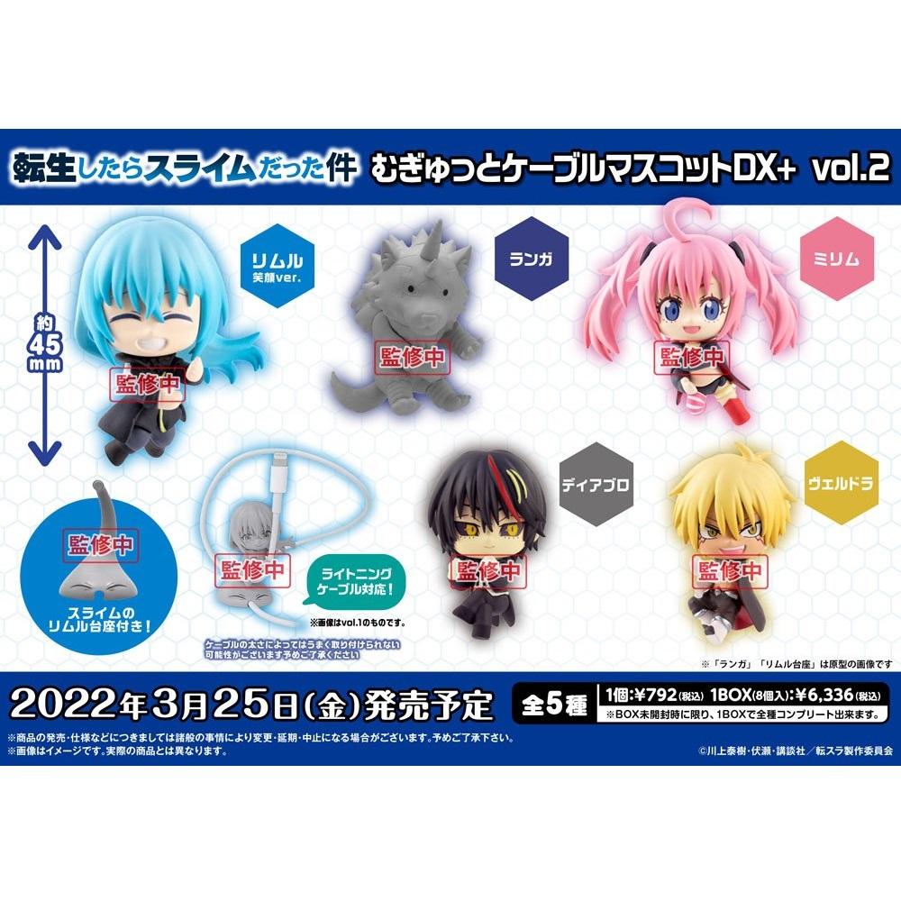 That Time I Got Reincarnated as a Slime Mugyutto Cable Mascot DX+ Vol. 2-Whole Box (Set of 8)-Bushiroad-Ace Cards &amp; Collectibles