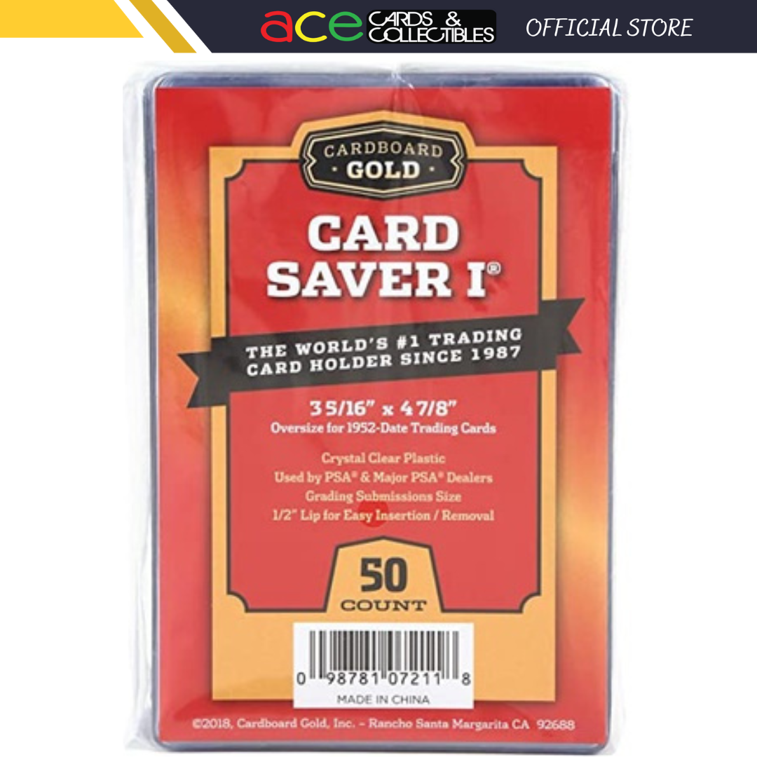Cardboard Gold Card Saver 1 Semi-Rigid Card Holder (3 5/16 x 4