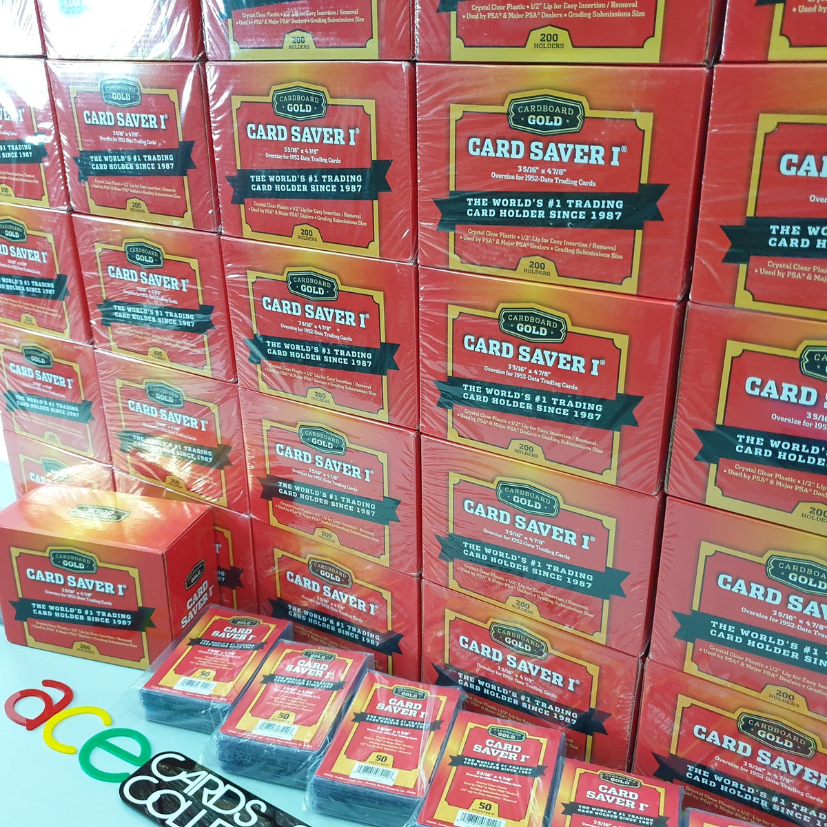 Cardboard Gold "Card Saver 1" Semi-Rigid Card Holder-Loose Piece (Clear)-Cardboard Gold-Ace Cards & Collectibles