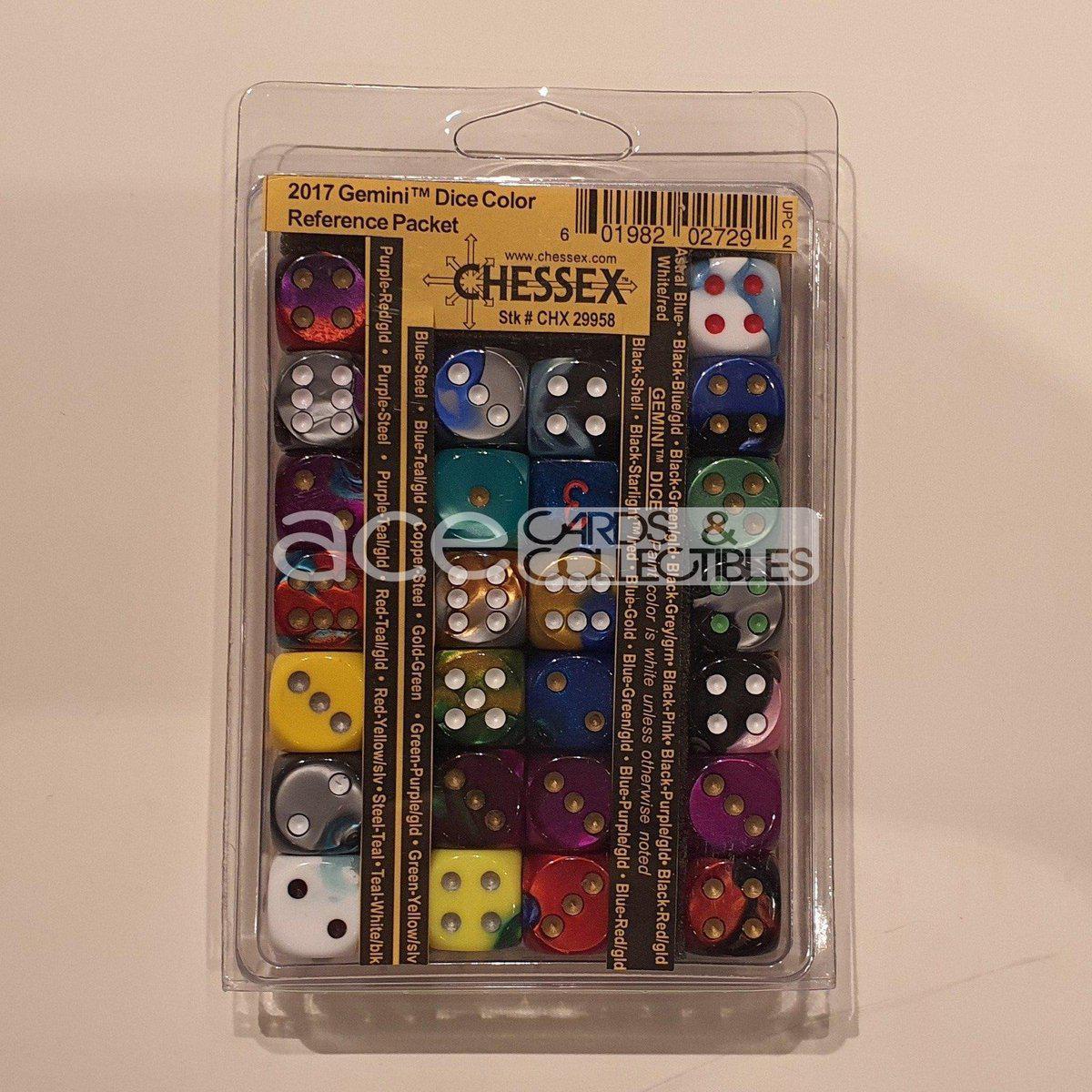 Chessex 2017 Gemini™ Color Reference Packet 26pcs Dice [CHX29958]-Chessex-Ace Cards &amp; Collectibles