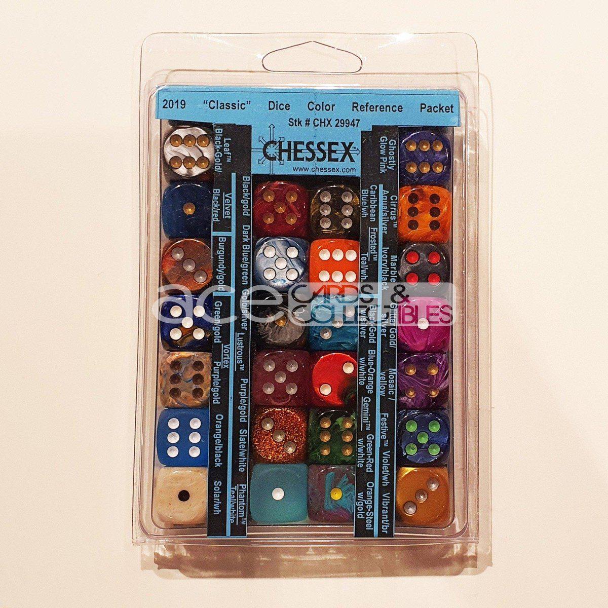 Chessex 2019 Classic™ Color Reference Packet 26pcs Dice [CHX29947]-Chessex-Ace Cards &amp; Collectibles