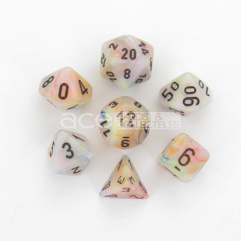 Chessex Festive Polyhedral 7pcs Dice (Circus/Black) [CHX27442]-Chessex-Ace Cards & Collectibles