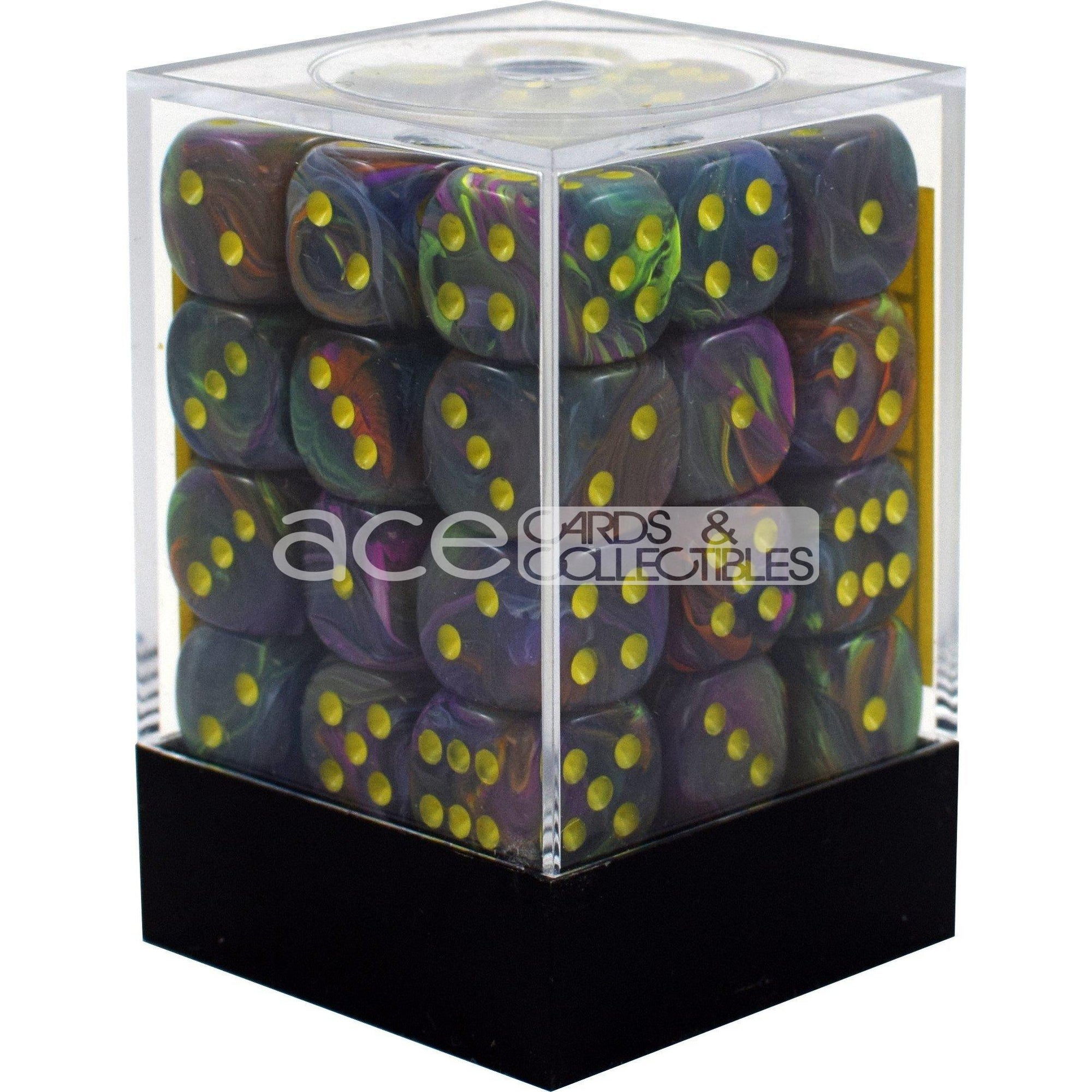 Chessex Festive™ 12mm d6 36pcs Dice (Rio/Yellow) [CHX27849]-Chessex-Ace Cards & Collectibles