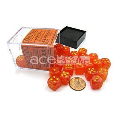 Chessex Ghostly Glow 12mm d6 36pcs Dice (Orange/Yellow) [CHX27923]-Chessex-Ace Cards &amp; Collectibles