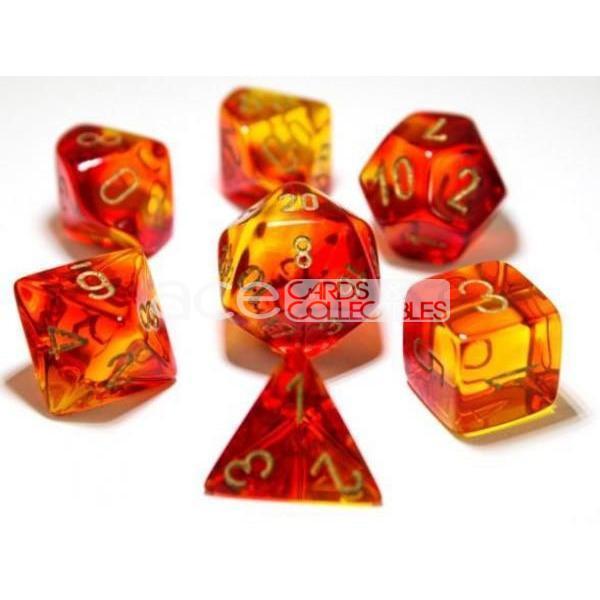 Chessex Lab Dice Gemini Polyhedral 7pcs Dice (Yellow/Gold) [CHX30024]-Chessex-Ace Cards & Collectibles