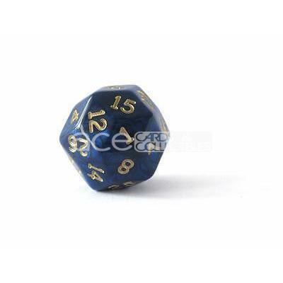 Chessex Marbleized &amp; Gold Shimmer Polyhedral d30 Dice (Random)-Chessex-Ace Cards &amp; Collectibles