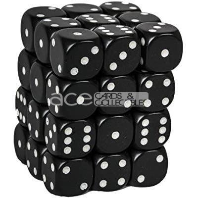 Chessex Opaque 12mm d6 36pcs Dice (Black/White) [CHX25808]-Chessex-Ace Cards &amp; Collectibles
