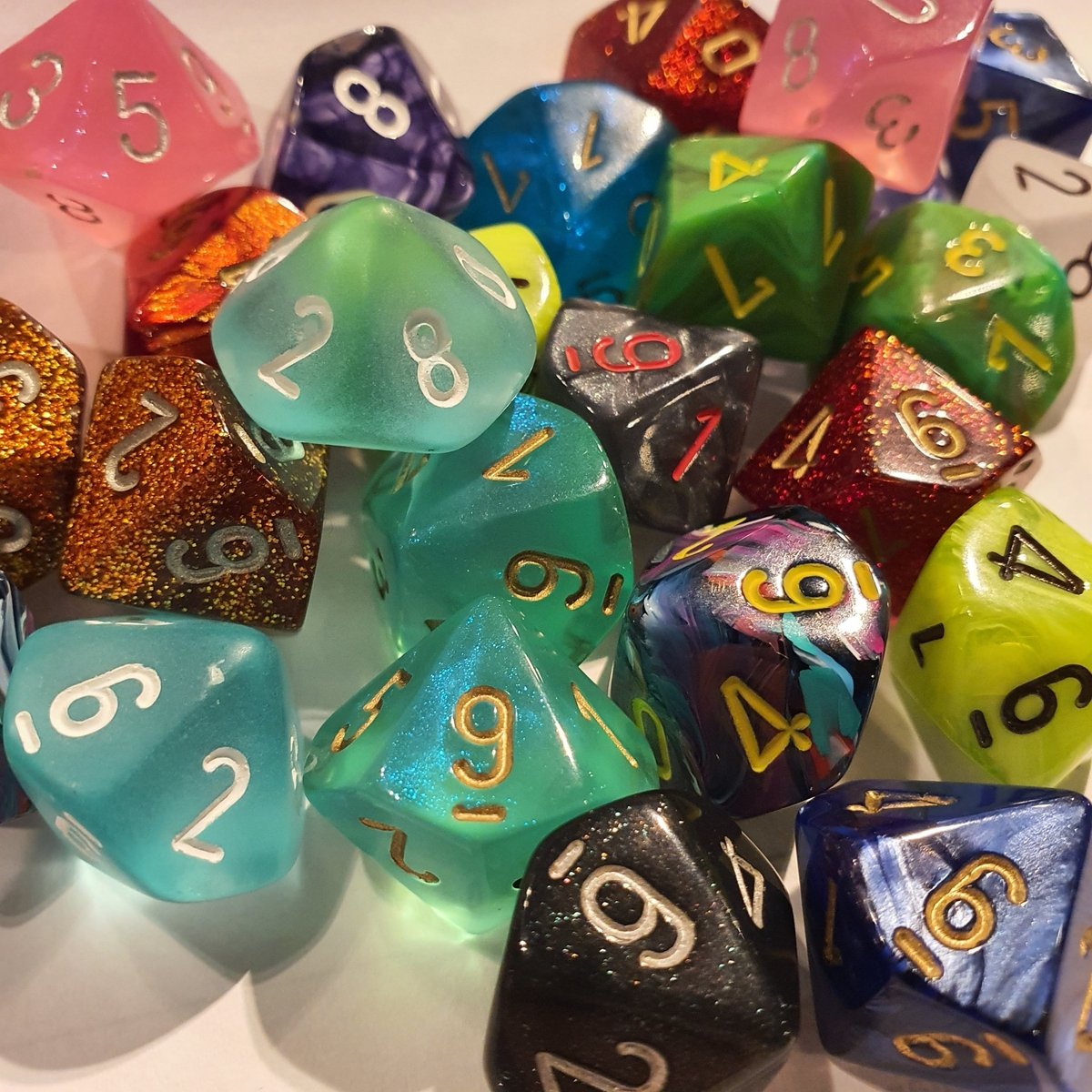 Chessex Signature d10 Dice (Random)-Chessex-Ace Cards &amp; Collectibles