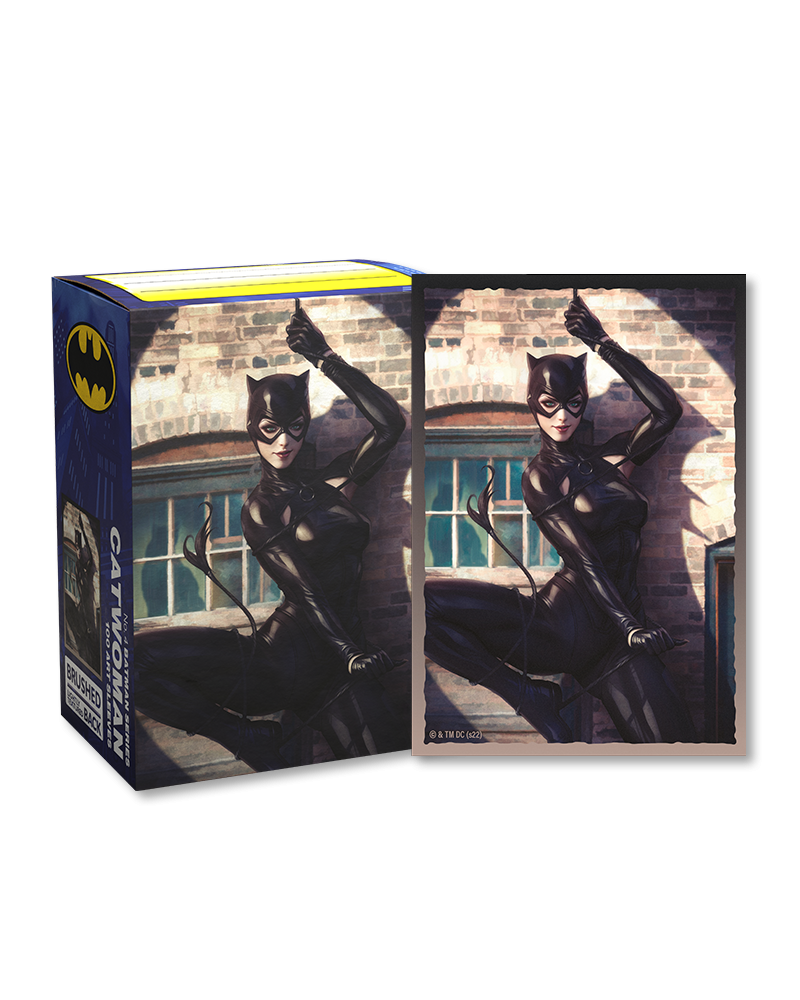 Dragon Shield Brushed Art Sleeves Standard Size 100pcs - Catwoman Series 1. 4/4-Dragon Shield-Ace Cards &amp; Collectibles