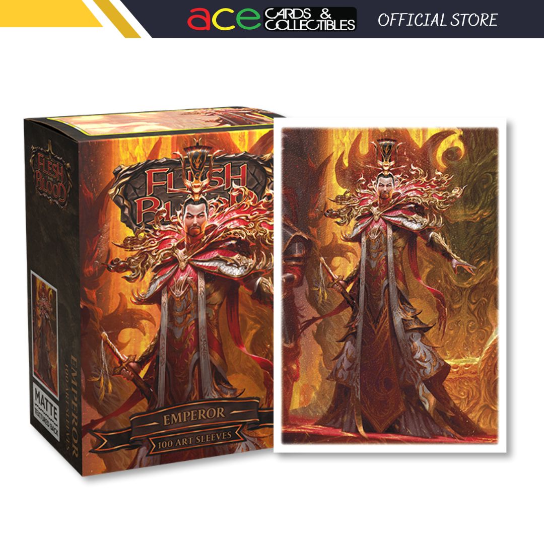 Dragon Shield Brushed Art Sleeves Standard Size 100pcs - Flesh and Blood &quot;Emperor&quot;-Dragon Shield-Ace Cards &amp; Collectibles