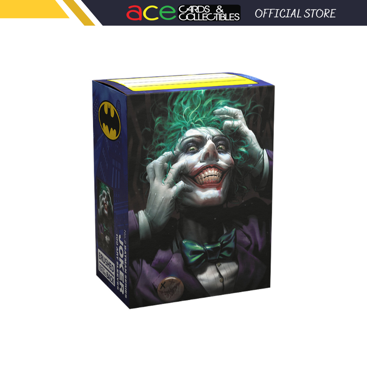 Dragon Shield Brushed Art Sleeves Standard Size 100pcs - The Joker-Series 1. 2/4-Dragon Shield-Ace Cards &amp; Collectibles