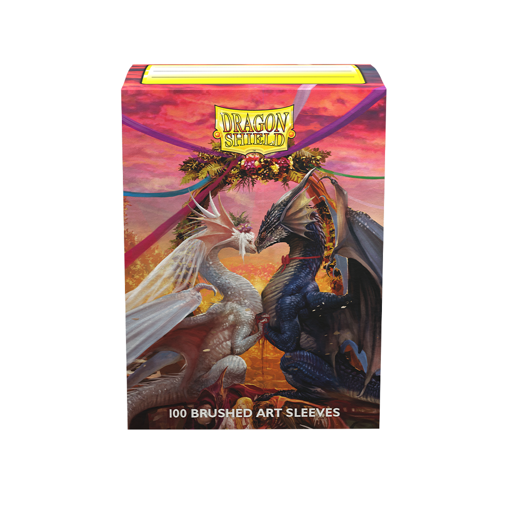 Dragon Shield Brushed Art Sleeves Standard Size 100pcs - Valentine Dragons 2023-Dragon Shield-Ace Cards & Collectibles