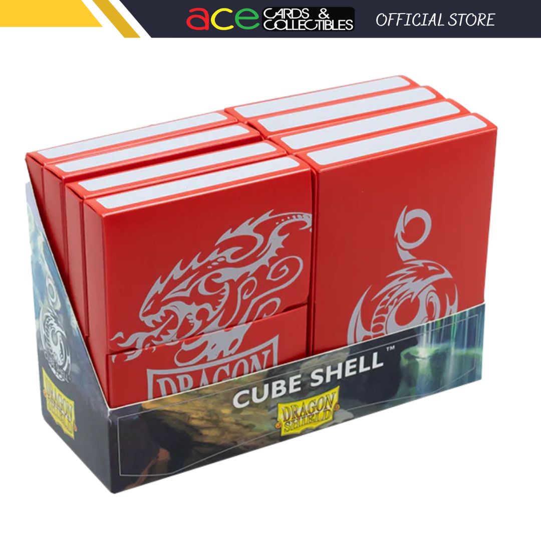 Dragon Shield Cube Shell - Red-One Box (8 pieces)-Dragon Shield-Ace Cards & Collectibles