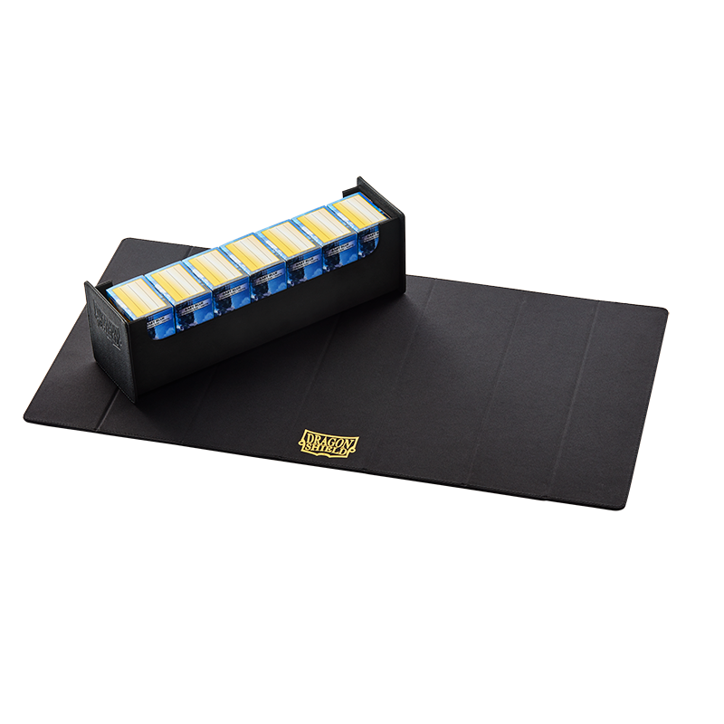 Dragon Shield Deck Box + Playmat Magic Carpet 500+-Black/Black-Dragon Shield-Ace Cards &amp; Collectibles