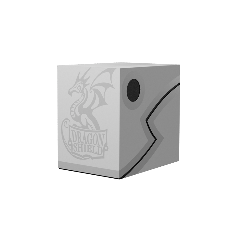 Dragon Shield Double Shell Deck Box-Ashen White-Dragon Shield-Ace Cards &amp; Collectibles