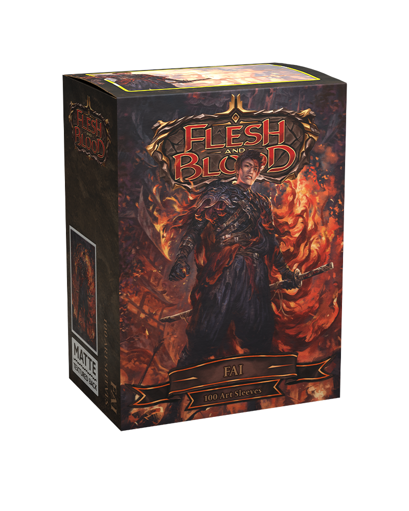 Dragon Shield Flesh &amp; Blood Matte Art Sleeves Standard Size 100pcs - Fai Matte-Dragon Shield-Ace Cards &amp; Collectibles