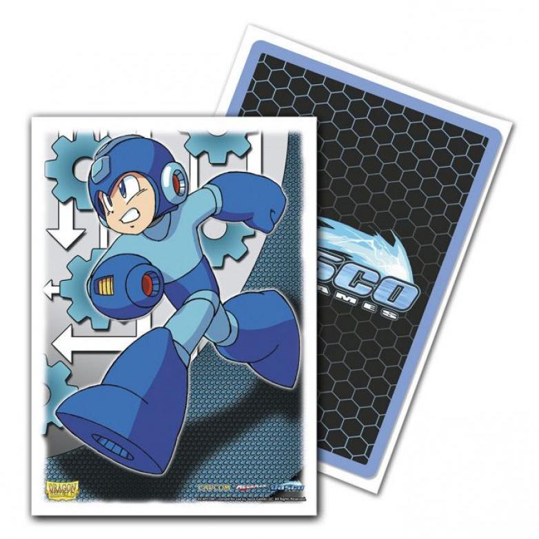 Dragon Shield Sleeve Art Classic Standard Size 100pcs &quot;Mega Man&quot;-Mega Man-Dragon Shield-Ace Cards &amp; Collectibles