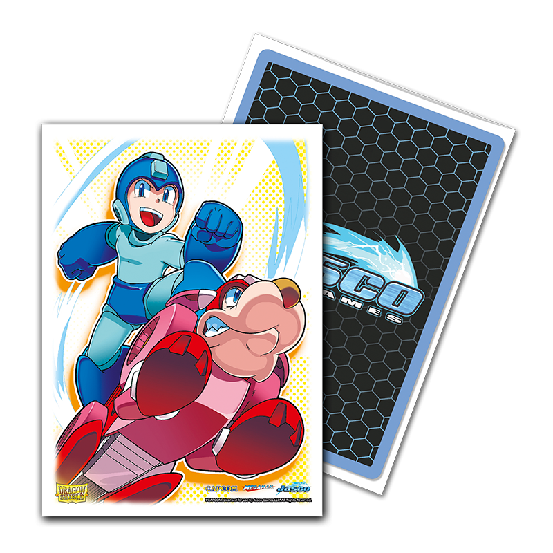 Dragon Shield Sleeve Art Classic Standard Size 100pcs "Mega Man & Rush"-Dragon Shield-Ace Cards & Collectibles