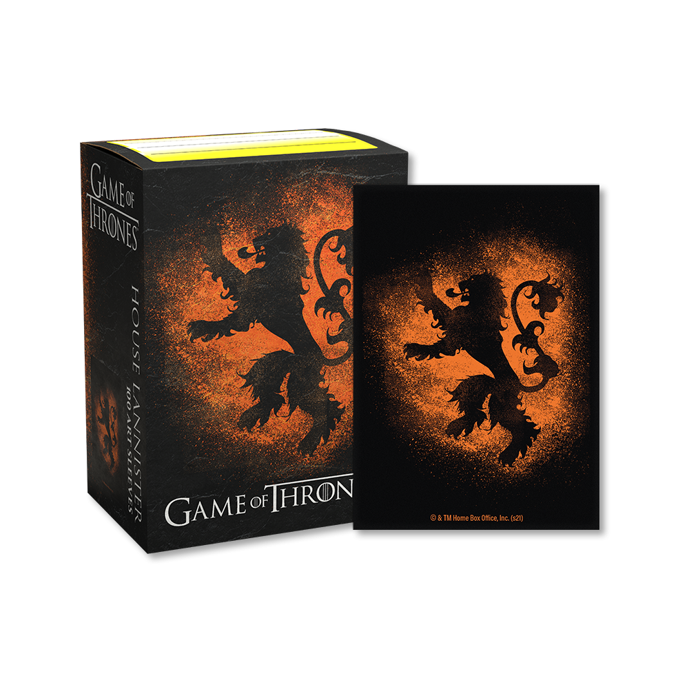 Dragon Shield Sleeve Art Matte Game of Thrones Standard Size 100pcs - House Lannister-Dragon Shield-Ace Cards & Collectibles
