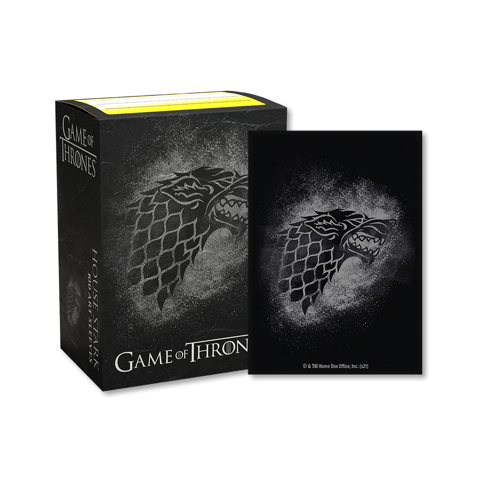 Dragon Shield Sleeve Art Matte Game of Thrones Standard Size 100pcs - House Stark-Dragon Shield-Ace Cards & Collectibles