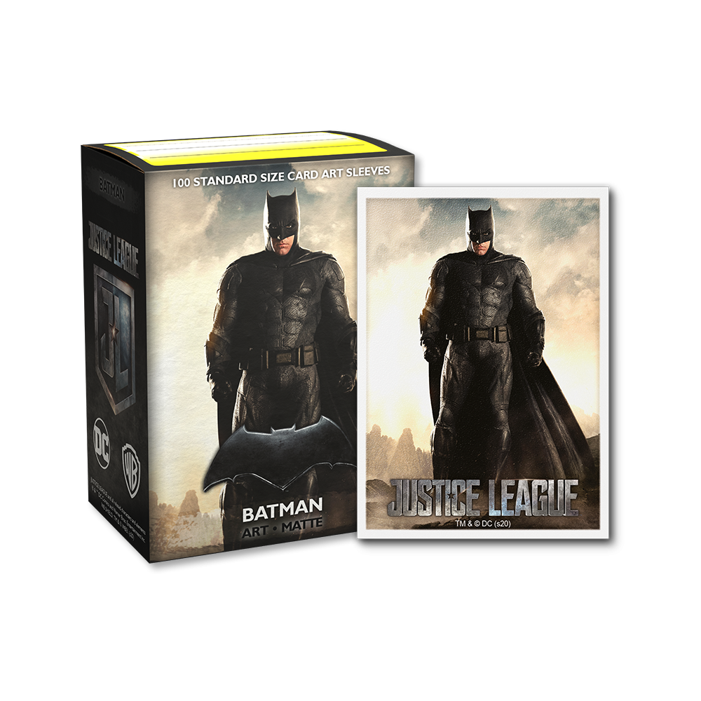 the batman card sleeves Dragon Shield Sleeve Art Matte Justice League Standard Size 100pcs - B