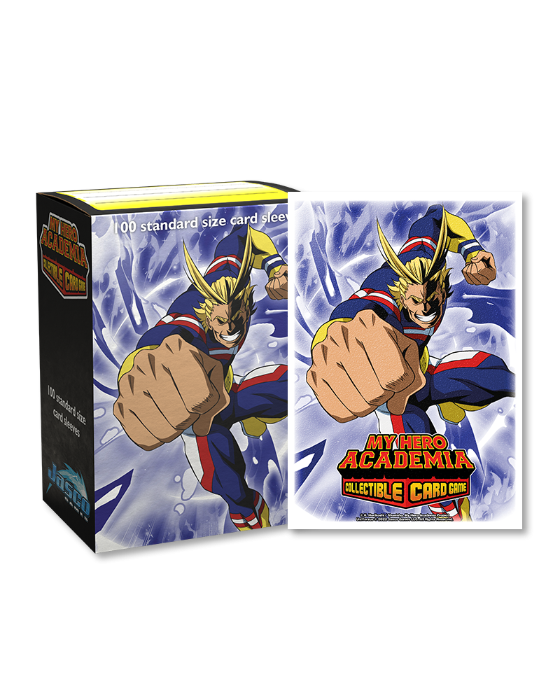 Dragon Shield Sleeve Art Matte My Hero Academia Standard Size 100pcs - All Might Punch-Dragon Shield-Ace Cards &amp; Collectibles