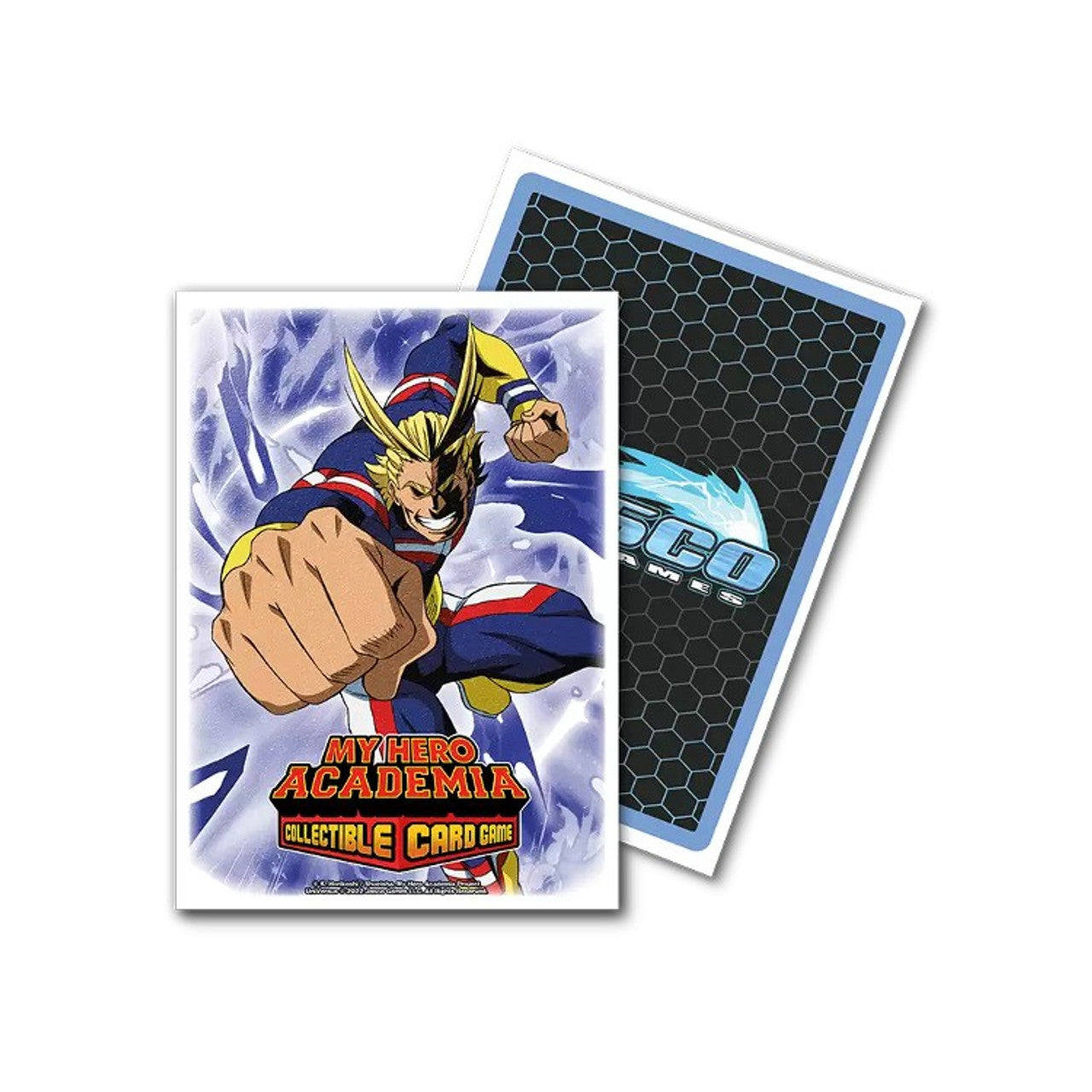 Dragon Shield Sleeve Art Matte My Hero Academia Standard Size 100pcs - All Might Punch-Dragon Shield-Ace Cards & Collectibles