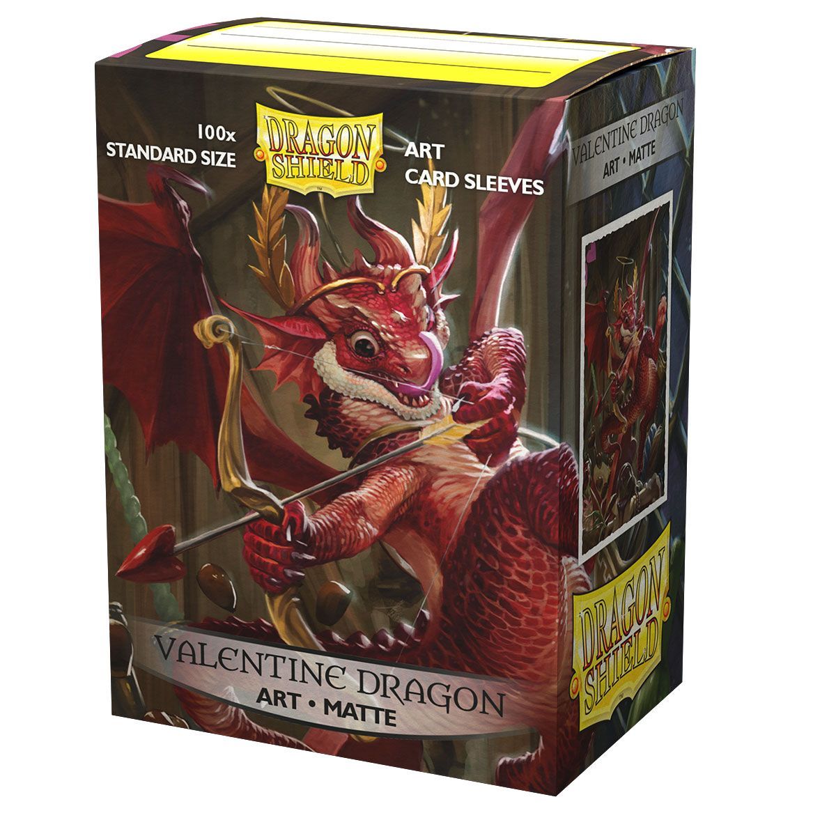 Dragon Shield Sleeve Art Matte Standard Size 100pcs Limited Edition 10th series "Valentine Dragon 2020"-Dragon Shield-Ace Cards & Collectibles