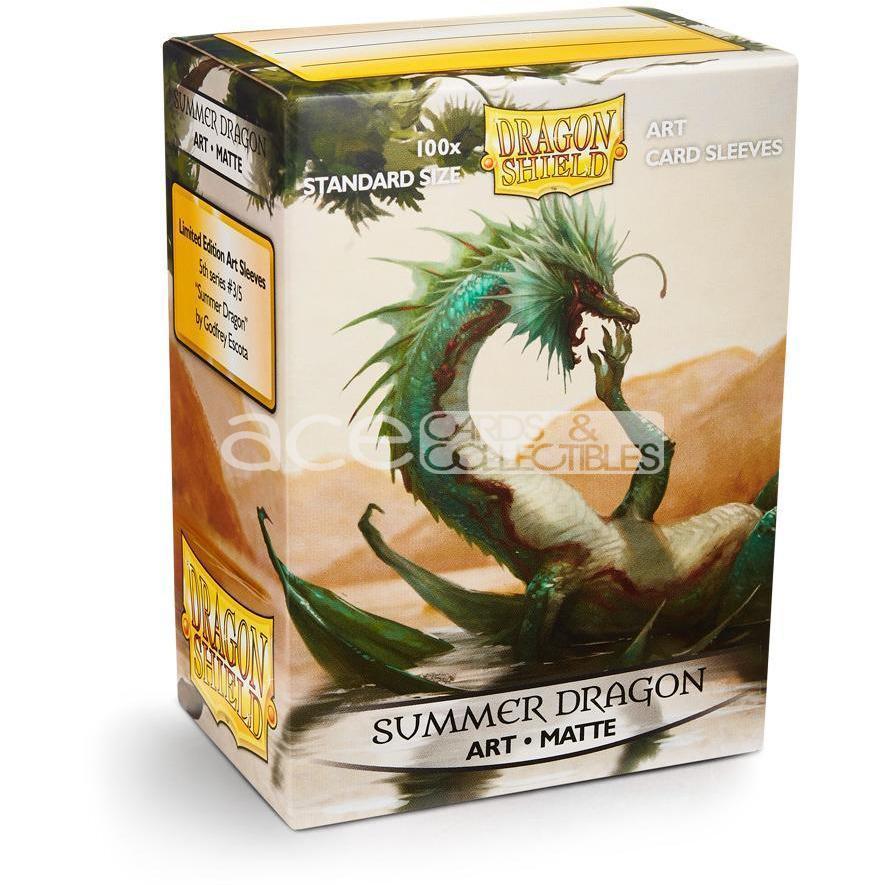 Dragon Shield Sleeve Art Matte Standard Size 100pcs &quot;Summer Dragon&quot;-Dragon Shield-Ace Cards &amp; Collectibles