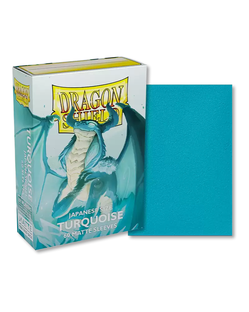 Dragon Shield Sleeve Brushed Art Sleeves - Matte Turquoise &quot;Yadolom&quot; (Japanese size)-Dragon Shield-Ace Cards &amp; Collectibles