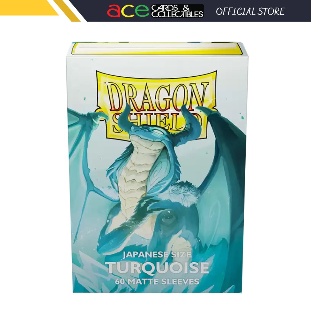 Dragon Shield Sleeve Brushed Art Sleeves - Matte Turquoise "Yadolom" (Japanese size)-Dragon Shield-Ace Cards & Collectibles