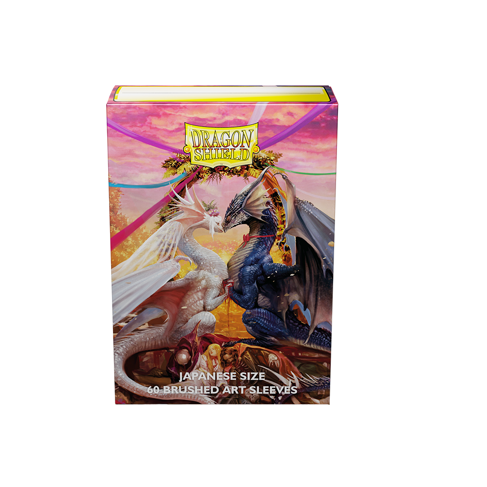 Dragon Shield Sleeve Brushed Art Sleeves - Valentine Dragon 2023 (Japanese size)-Dragon Shield-Ace Cards & Collectibles