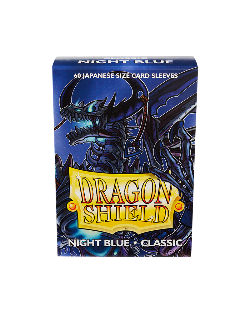 Dragon Shield Sleeve Classic Small Size 60pcs - Classic Night Blue (Japanese Size)-Dragon Shield-Ace Cards &amp; Collectibles