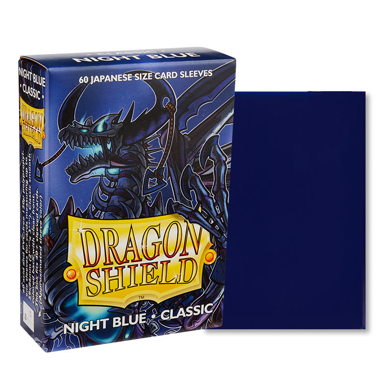 Dragon Shield Sleeve Classic Small Size 60pcs - Classic Night Blue (Japanese Size)-Dragon Shield-Ace Cards &amp; Collectibles