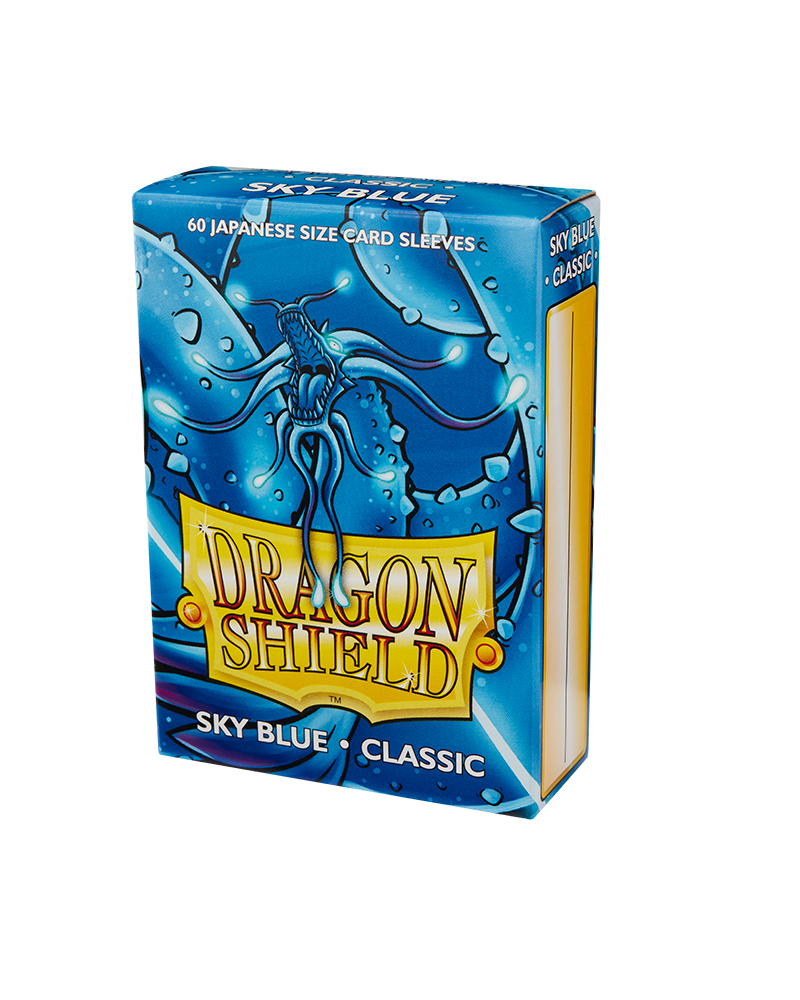 Dragon Shield Sleeve Classic Small Size 60pcs - Classic Sky Blue (Japanese Size)-Dragon Shield-Ace Cards &amp; Collectibles