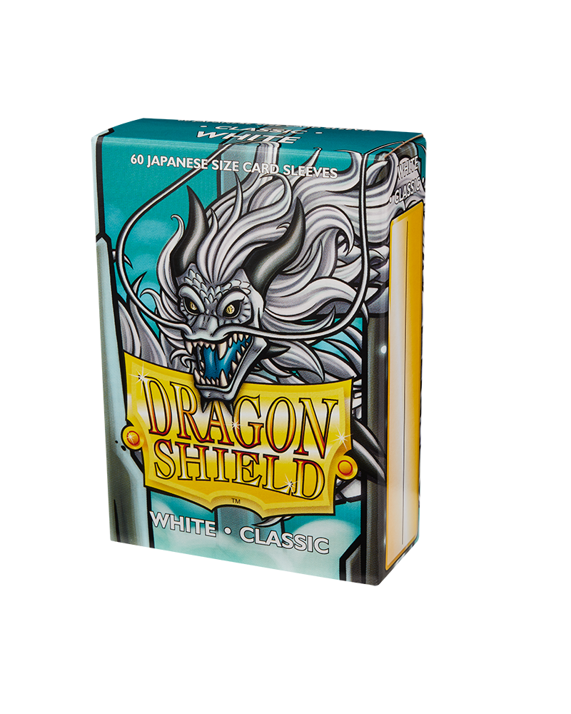 Dragon Shield Sleeve Classic Small Size 60pcs - Classic White (Japanese Size)-Dragon Shield-Ace Cards &amp; Collectibles