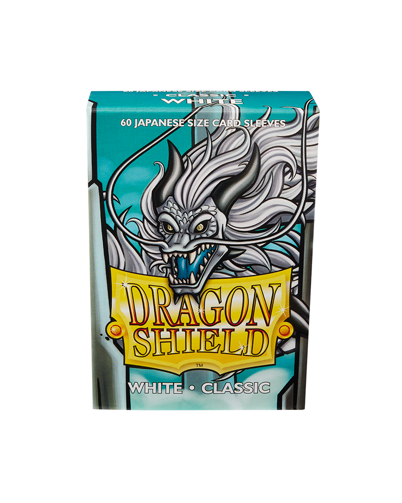 Dragon Shield Sleeve Classic Small Size 60pcs - Classic White (Japanese Size)-Dragon Shield-Ace Cards &amp; Collectibles