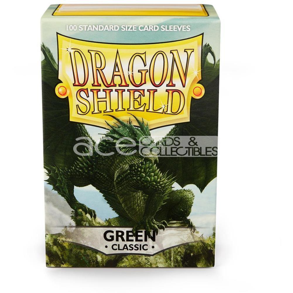 Dragon Shield Sleeve Classic Standard Size 100pcs (Green)-Dragon Shield-Ace Cards & Collectibles