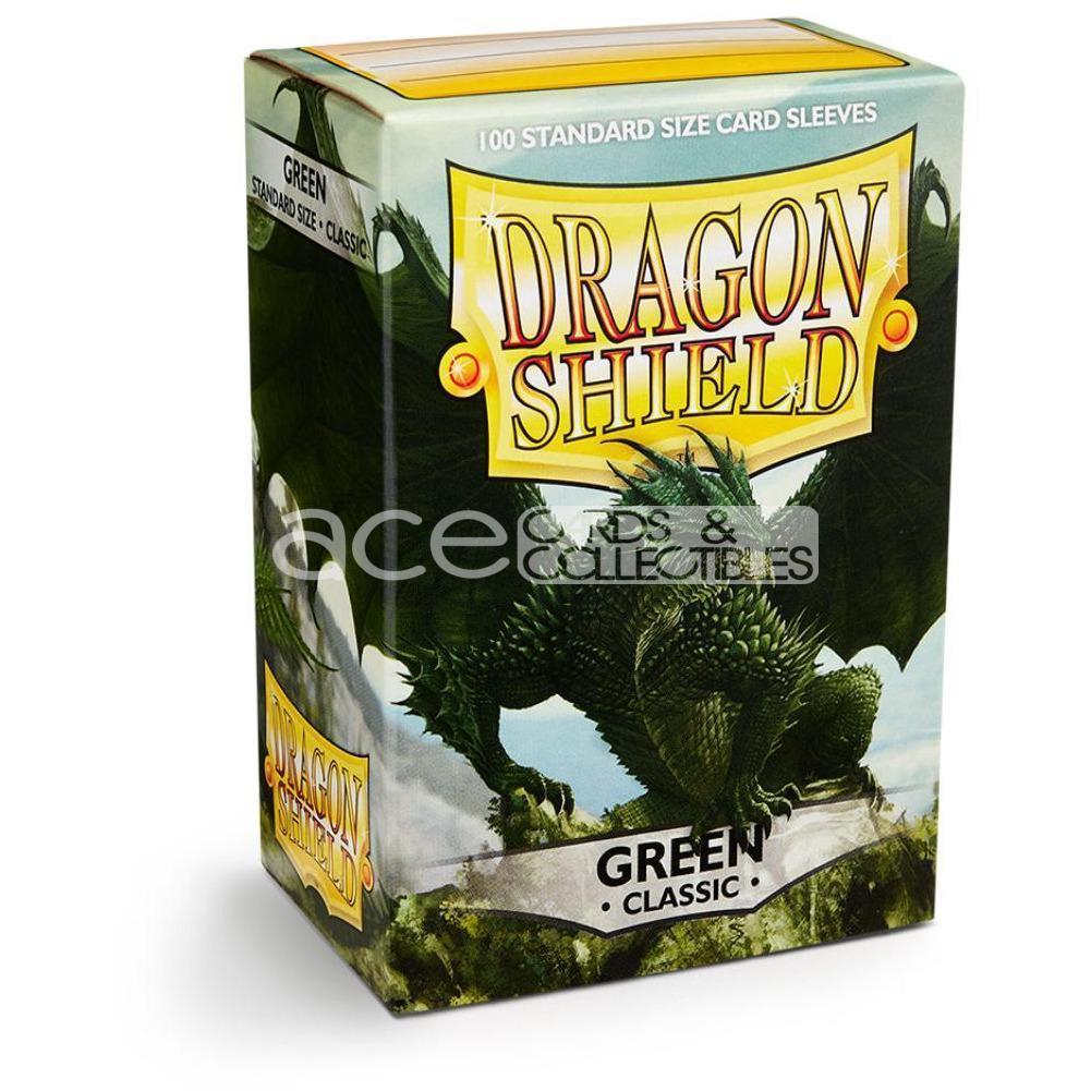 Dragon Shield Sleeve Classic Standard Size 100pcs (Green)-Dragon Shield-Ace Cards &amp; Collectibles