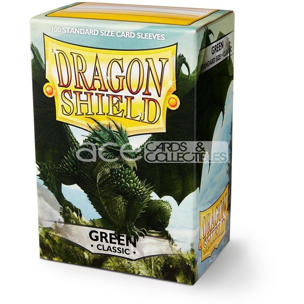Dragon Shield Sleeve Classic Standard Size 100pcs (Green)-Dragon Shield-Ace Cards &amp; Collectibles