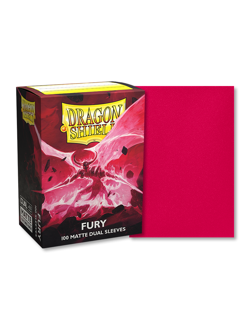 Dragon Shield Sleeve Dual Matte Standard Size 100pcs - Fury-Dragon Shield-Ace Cards &amp; Collectibles