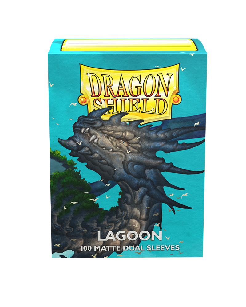 Dragon Shield Sleeve Dual Matte Standard Size 100pcs - Lagoon (Saras)-Dragon Shield-Ace Cards &amp; Collectibles