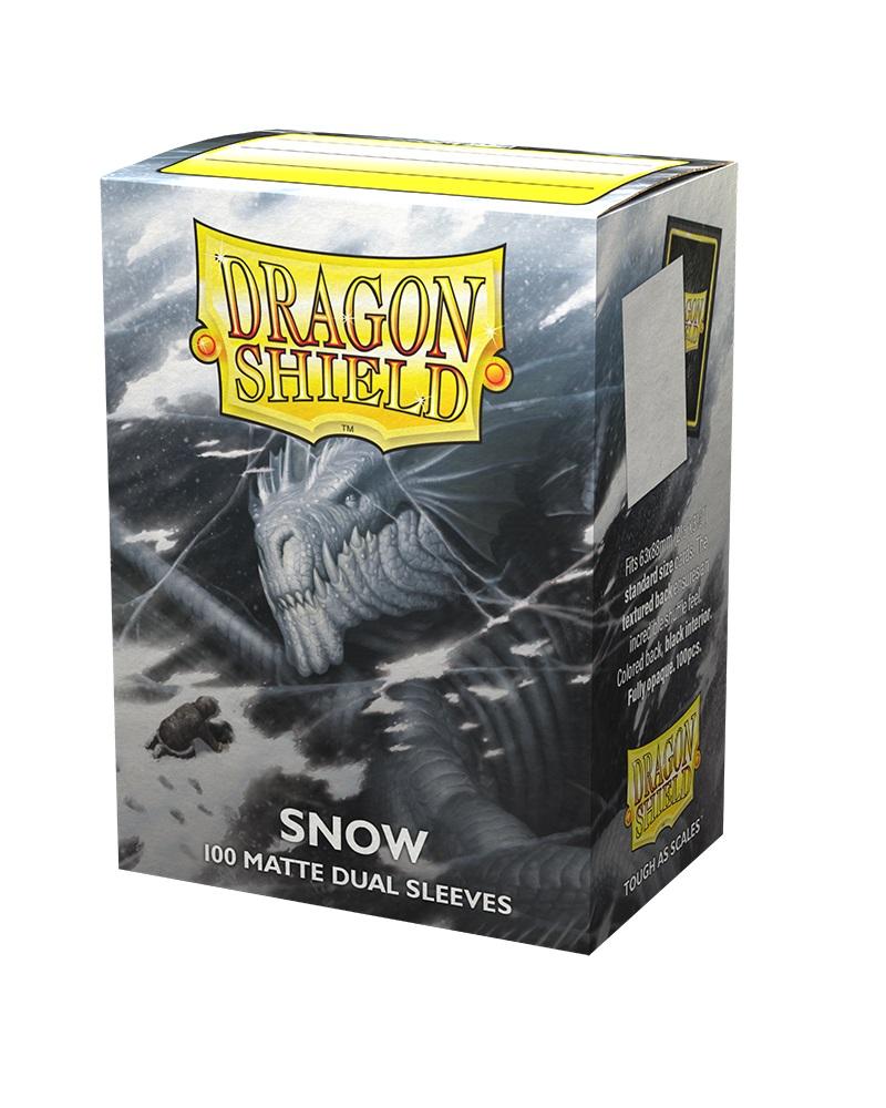 Dragon Shield Sleeve Dual Matte Standard Size 100pcs-Snow (Nirin)-Dragon Shield-Ace Cards & Collectibles