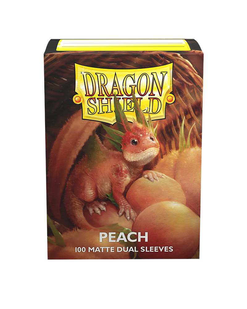 Dragon Shield Sleeve Matte Dual Standard Size 100pcs - Peach-Dragon Shield-Ace Cards &amp; Collectibles