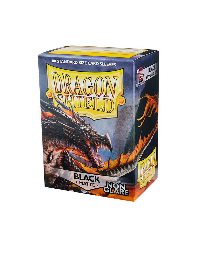 Dragon Shield Sleeve Matte Non-Glare Standard Size 100pcs - Multiple Colors-Black Non-Glare-Dragon Shield-Ace Cards & Collectibles